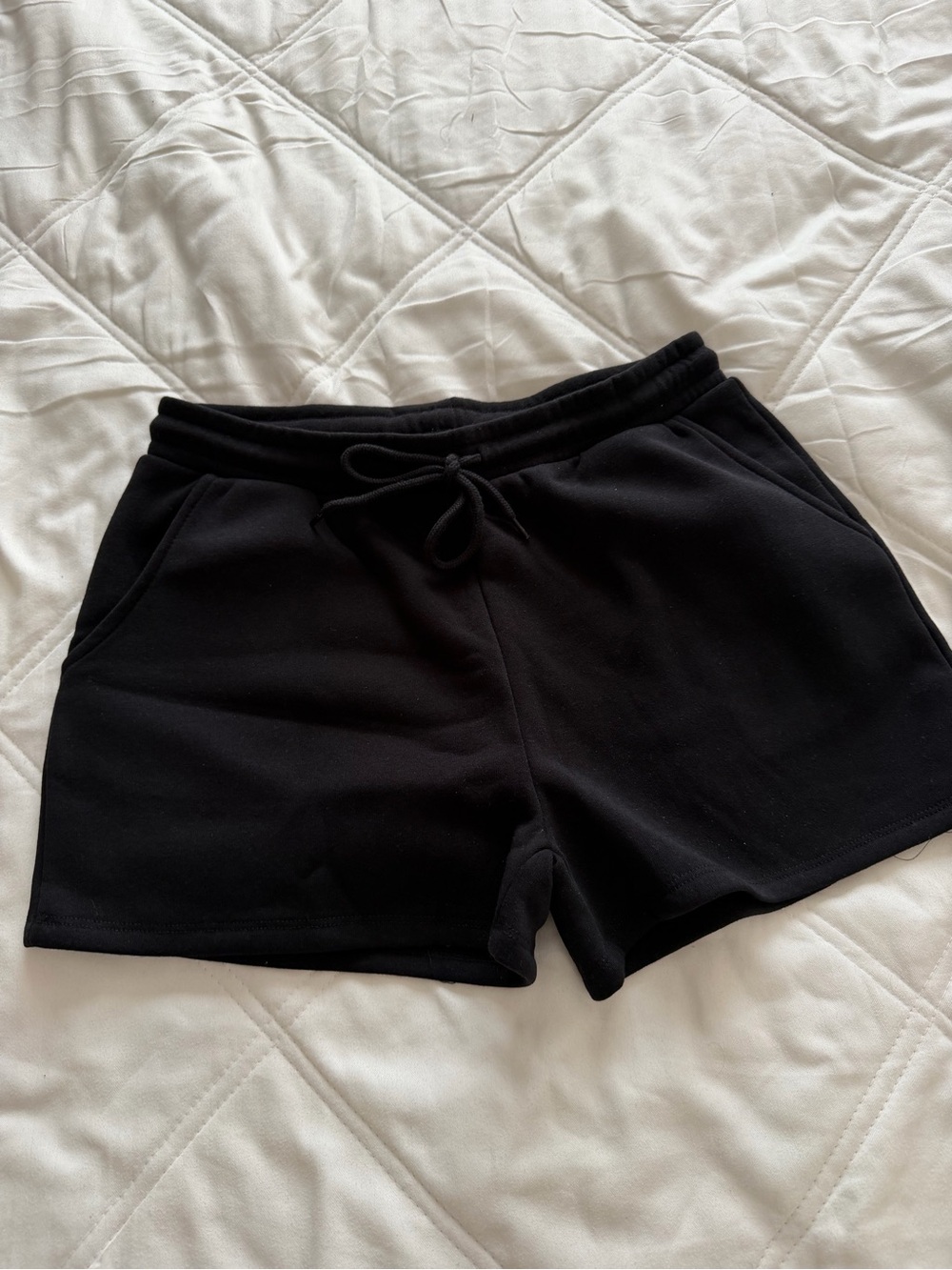 Fashion Nova Black Drawstring Athletic Shorts